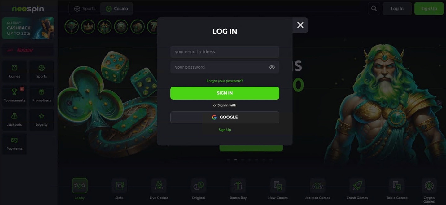 Create Your Neospin Account in Australia — Step by Step